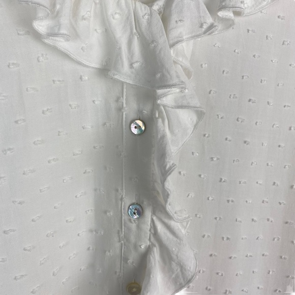 Sundance White Ruffle Blouse - Picture 9 of 13